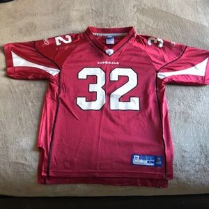 Arizona Cardinals Edgerrin James Reebok on field
